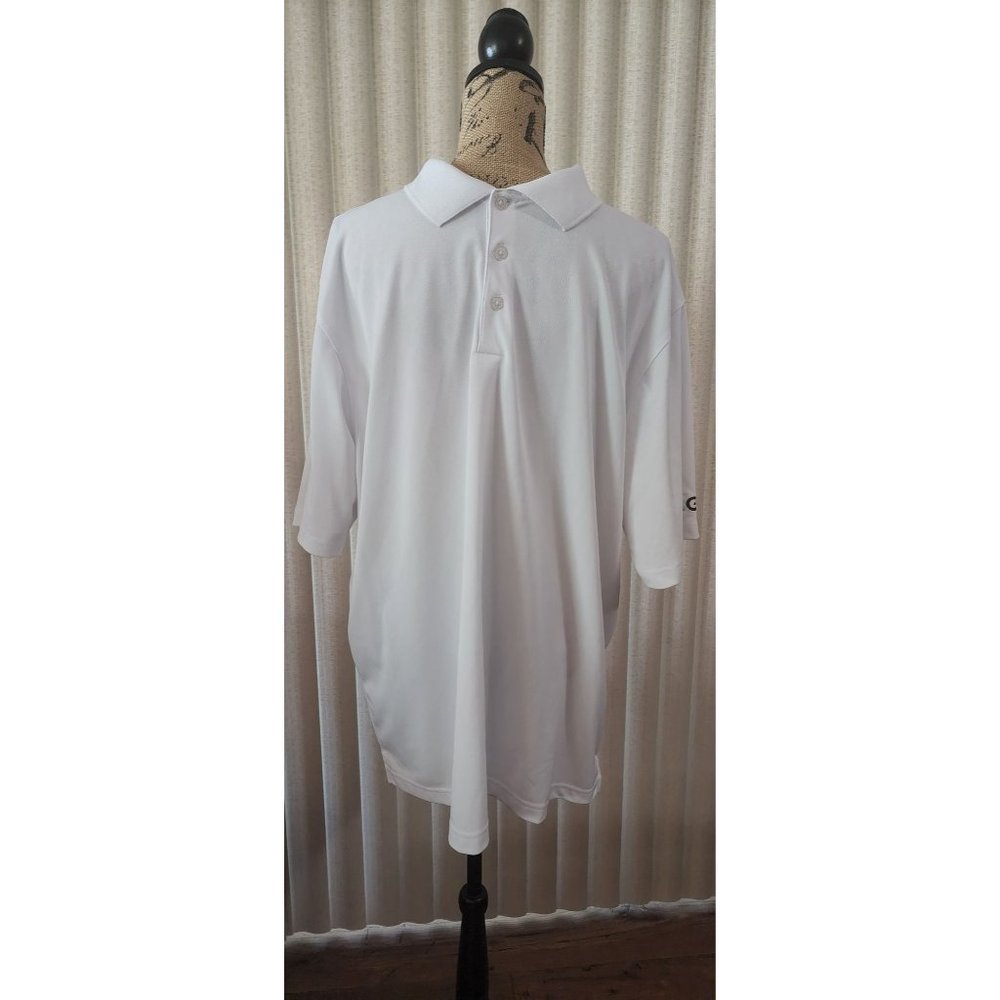 NBC Peacock Golf Polo- Men's XL White Shirt